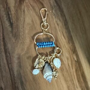 Seashell bag charm